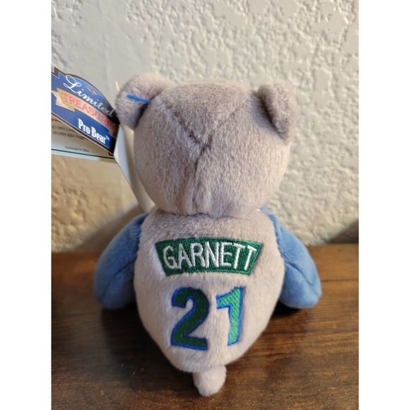 1999 Mattel Minnesota Timberwolves Kevin Garnett 21 Collectible Bear NBA License - Picture 3 of 9